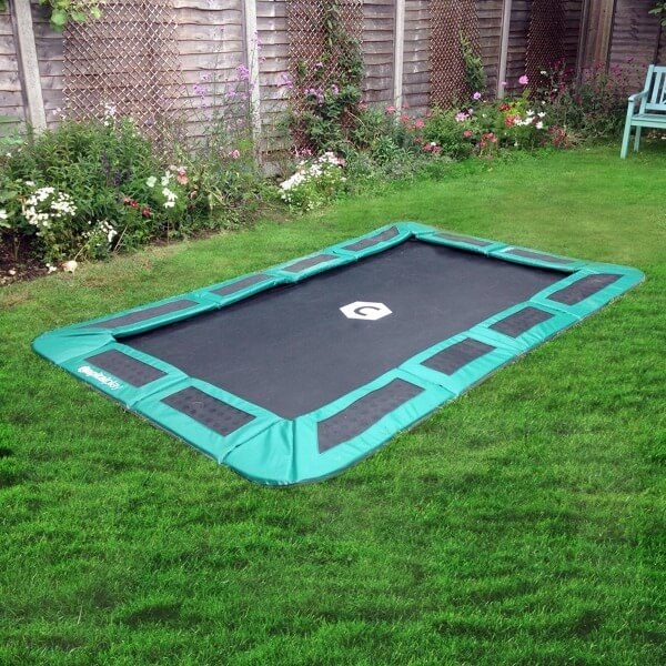 10ft X 6ft Rectangular In Ground, Rectangle Trampoline In Ground With Net