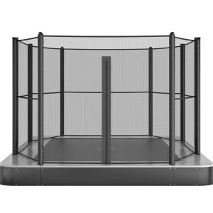 11ft x 8ft grey trampoline