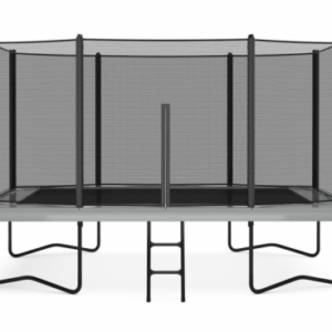 11ft x 8ft Primus Challenger Above Ground Trampoline – Gray Pad with Black Jump Mat