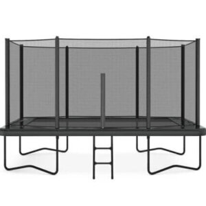 14ft x 10ft Primus Challenger Above Ground Trampoline – Black Pad with Gray Jump Mat