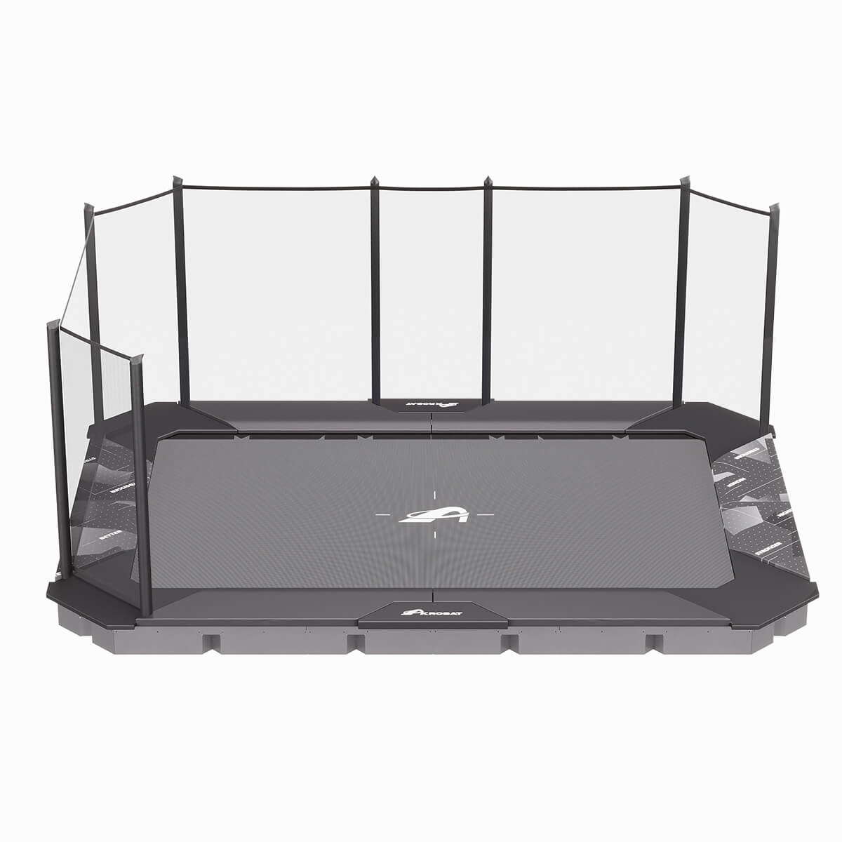 17ft x 12ft XCITYX In-Ground Trampoline Corner Enclosure