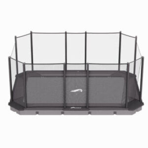 14ft x 10ft XCITYX Akrobat In-Ground Trampoline – Gray Pad and Black Jump Mat