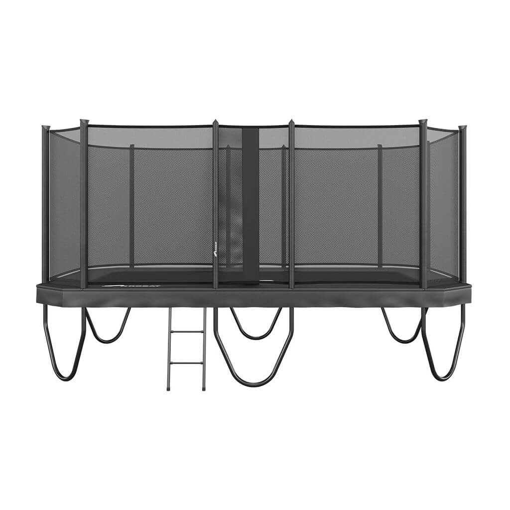 17ft x 10ft Primus PLUS Challenger Above Ground Trampoline – Gray Pad with Black Jump Mat